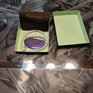 Ross Simons Botswana agate slice